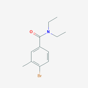 molecular formula C12H16BrNO B7974353 4-Bromo-N,N-diethyl-3-methylbenzamide CAS No. 52010-29-4