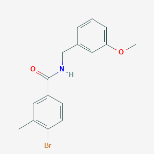 4-bromo-N-(3-methoxybenzyl)-3-methylbenzamide