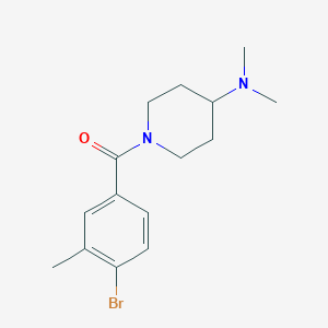 molecular formula C15H21BrN2O B7974373 (4-Bromo-3-methylphenyl)(4-(dimethylamino)piperidin-1-yl)methanone 