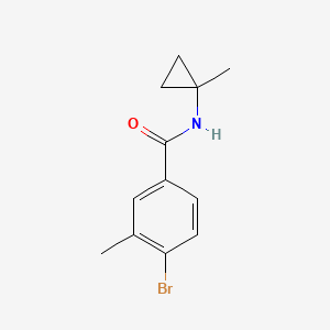 molecular formula C12H14BrNO B7974374 4-Bromo-3-methyl-N-(1-methylcyclopropyl)benzamide 