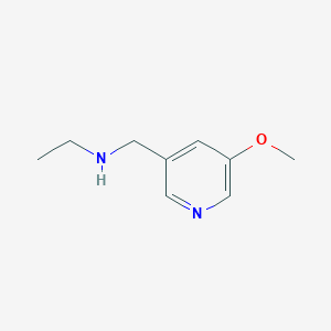 molecular formula C9H14N2O B7974378 Ethyl[(5-methoxypyridin-3-yl)methyl]amine 
