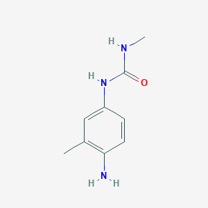 molecular formula C9H13N3O B7974391 1-(4-Amino-3-methylphenyl)-3-methylurea 