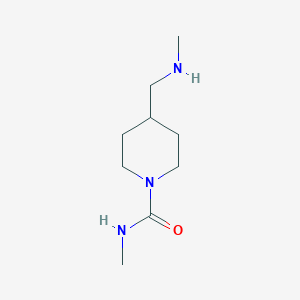 molecular formula C9H19N3O B7974398 N-methyl-4-[(methylamino)methyl]piperidine-1-carboxamide 