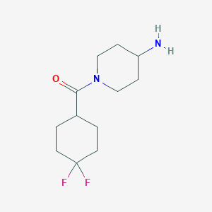 molecular formula C12H20F2N2O B7974421 1-(4,4-Difluorocyclohexanecarbonyl)piperidin-4-amine 