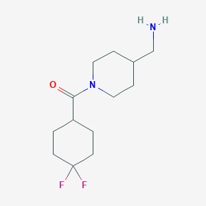 molecular formula C13H22F2N2O B7974432 [1-(4,4-Difluorocyclohexanecarbonyl)piperidin-4-yl]methanamine 