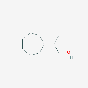 molecular formula C10H20O B7974439 2-Cycloheptylpropan-1-ol 