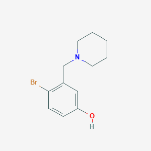 4-Bromo-3-(piperidin-1-ylmethyl)phenol