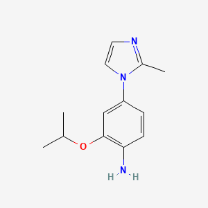 2-Isopropoxy-4-(2-methyl-1H-imidazol-1-yl)aniline