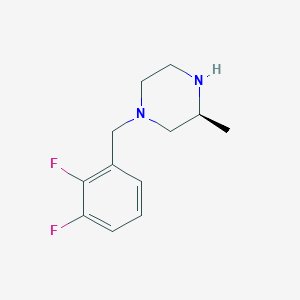 molecular formula C12H16F2N2 B7974486 (S)-1-(2,3-Difluorobenzyl)-3-methylpiperazine 