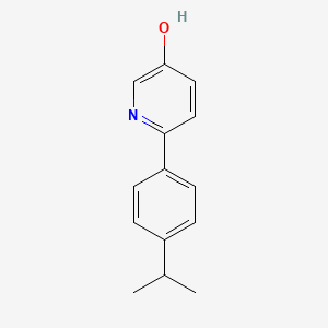 molecular formula C14H15NO B7974521 6-(4-Propan-2-ylphenyl)pyridin-3-ol 
