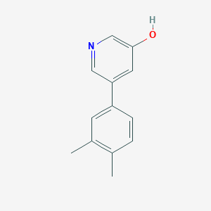 molecular formula C13H13NO B7974542 5-(3,4-Dimethylphenyl)pyridin-3-ol 