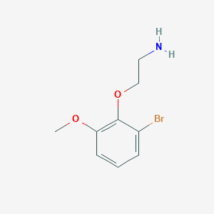 molecular formula C9H12BrNO2 B7974573 2-(2-Bromo-6-methoxyphenoxy)ethan-1-amine 