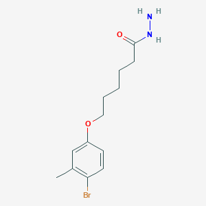 6-(4-Bromo-3-methylphenoxy)-hexanoic acid hydrazide