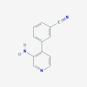 3-(3-Aminopyridin-4-YL)benzonitrile