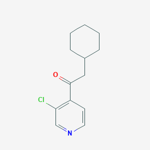 molecular formula C13H16ClNO B7974634 3-Chloro-4-pyridyl cyclohexylmethyl ketone CAS No. 898785-42-7