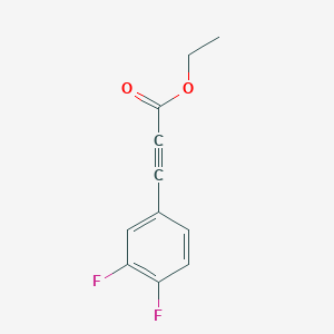 molecular formula C11H8F2O2 B7974695 (3,4-Difluoro-phenyl)-propynoic acid ethyl ester 