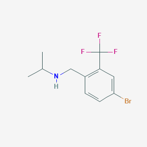 molecular formula C11H13BrF3N B7974713 (4-Bromo-2-trifluoromethyl-benzyl)-isopropyl-amine 