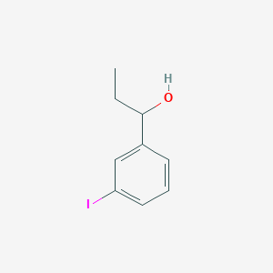 molecular formula C9H11IO B7974776 1-(3-Iodophenyl)propan-1-ol 