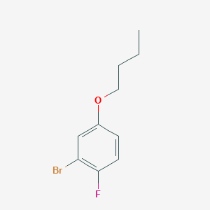 molecular formula C10H12BrFO B7974785 2-Bromo-4-butoxy-1-fluorobenzene 