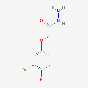 molecular formula C8H8BrFN2O2 B7974816 2-(3-Bromo-4-fluorophenoxy)acetohydrazide 