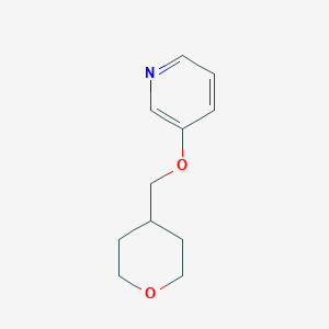 molecular formula C11H15NO2 B7974824 3-[(Oxan-4-yl)methoxy]pyridine 