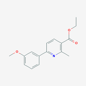 molecular formula C16H17NO3 B7974831 Ethyl 6-(3-methoxyphenyl)-2-methylpyridine-3-carboxylate 