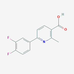 2-Methyl-6-(3,4-difluorophenyl)nicotinic acid