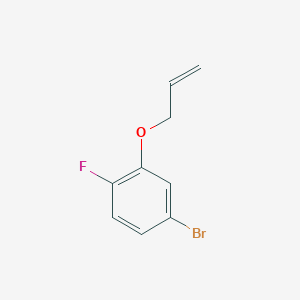 molecular formula C9H8BrFO B7974875 1-Bromo-3-allyloxy-4-fluorobenzene 