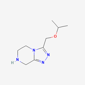 molecular formula C9H16N4O B7974913 3-(Isopropoxymethyl)-5,6,7,8-tetrahydro-[1,2,4]triazolo[4,3-a]pyrazine 