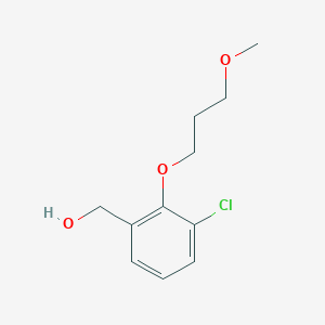 molecular formula C11H15ClO3 B7974941 [3-Chloro-2-(3-methoxypropoxy)phenyl]methanol 