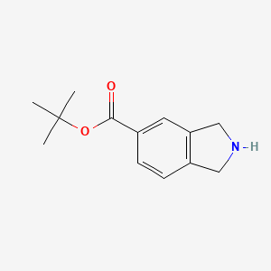 molecular formula C13H17NO2 B7974975 tert-Butyl isoindoline-5-carboxylate 