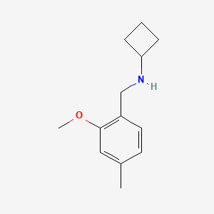 molecular formula C13H19NO B7974983 N-(2-methoxy-4-methylbenzyl)cyclobutanamine 