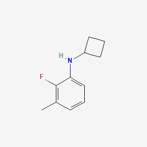 molecular formula C11H14FN B7974987 Cyclobutyl-(2-fluoro-3-methyl-phenyl)-amine 