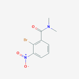 molecular formula C9H9BrN2O3 B7974991 2-bromo-N,N-dimethyl-3-nitrobenzamide 