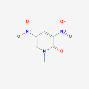 molecular formula C6H5N3O5 B079750 1-甲基-3,5-二硝基-1H-吡啶-2-酮 CAS No. 14150-94-8