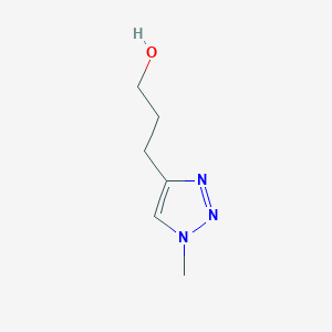 molecular formula C6H11N3O B7975008 3-(1-methyl-1H-1,2,3-triazol-4-yl)propan-1-ol 