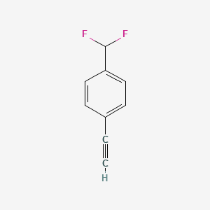 molecular formula C9H6F2 B7975039 1-(Difluoromethyl)-4-ethynylbenzene 
