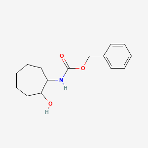 molecular formula C15H21NO3 B7975045 (2-Hydroxy-cycloheptyl)-carbamic acid benzyl ester 