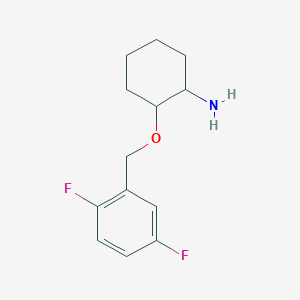 molecular formula C13H17F2NO B7975048 2-(2,5-Difluoro-benzyloxy)-cyclohexylamine 