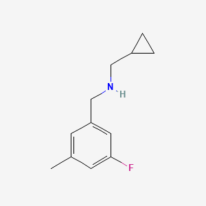 (Cyclopropylmethyl)[(3-fluoro-5-methylphenyl)methyl]amine