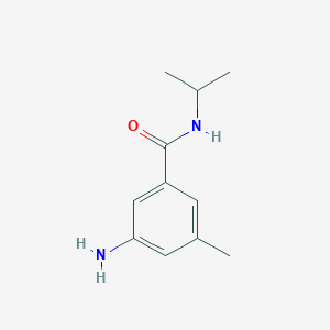 molecular formula C11H16N2O B7975072 3-amino-5-methyl-N-(propan-2-yl)benzamide 