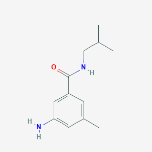molecular formula C12H18N2O B7975077 3-Amino-5-methyl-N-(2-methylpropyl)benzamide 