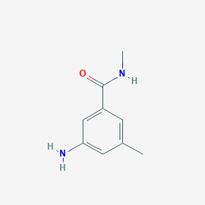 molecular formula C9H12N2O B7975086 3-amino-N,5-dimethylbenzamide 