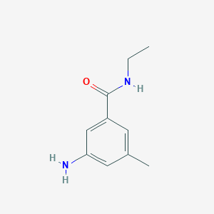 molecular formula C10H14N2O B7975093 3-amino-N-ethyl-5-methylbenzamide 
