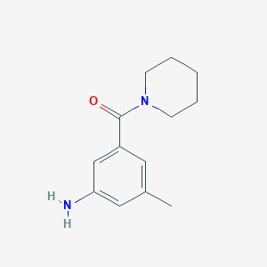 molecular formula C13H18N2O B7975107 3-Methyl-5-(piperidine-1-carbonyl)aniline 