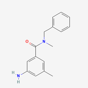 molecular formula C16H18N2O B7975110 3-Amino-N-benzyl-N,5-dimethylbenzamide 