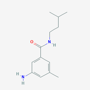 molecular formula C13H20N2O B7975121 3-Amino-5-methyl-N-(3-methylbutyl)benzamide 