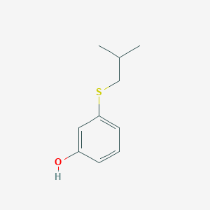 molecular formula C10H14OS B7975164 3-[(2-Methylpropyl)sulfanyl]phenol 