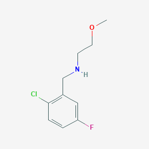 molecular formula C10H13ClFNO B7975193 N-(2-Chloro-5-fluorobenzyl)-2-methoxyethanamine 