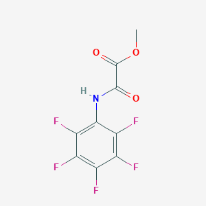 molecular formula C9H4F5NO3 B7975220 Methyl 2-oxo-2-((perfluorophenyl)amino)acetate 